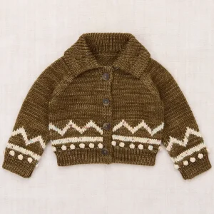 Baby Zig Zag Cardigan in Nutshell by Misha & Puff