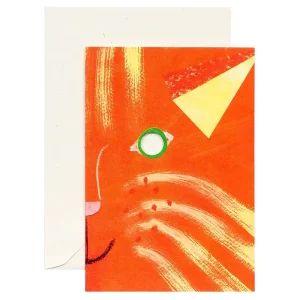 Cat Mask Greetings Card by Hadley