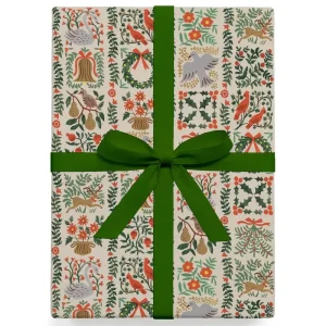 Christmastide Gift Wrap (3 Sheets Pack) By Rifle Paper Co.