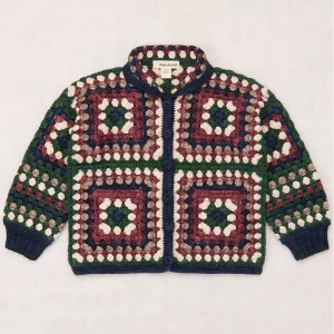 Crochet Big Square Jacket in Ink by Misha & Puff