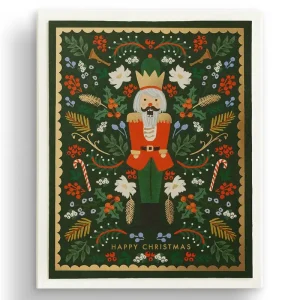 Evergreen Nutcracker Christmas Greetings Card (Box of 8) By Rifle Paper Co.