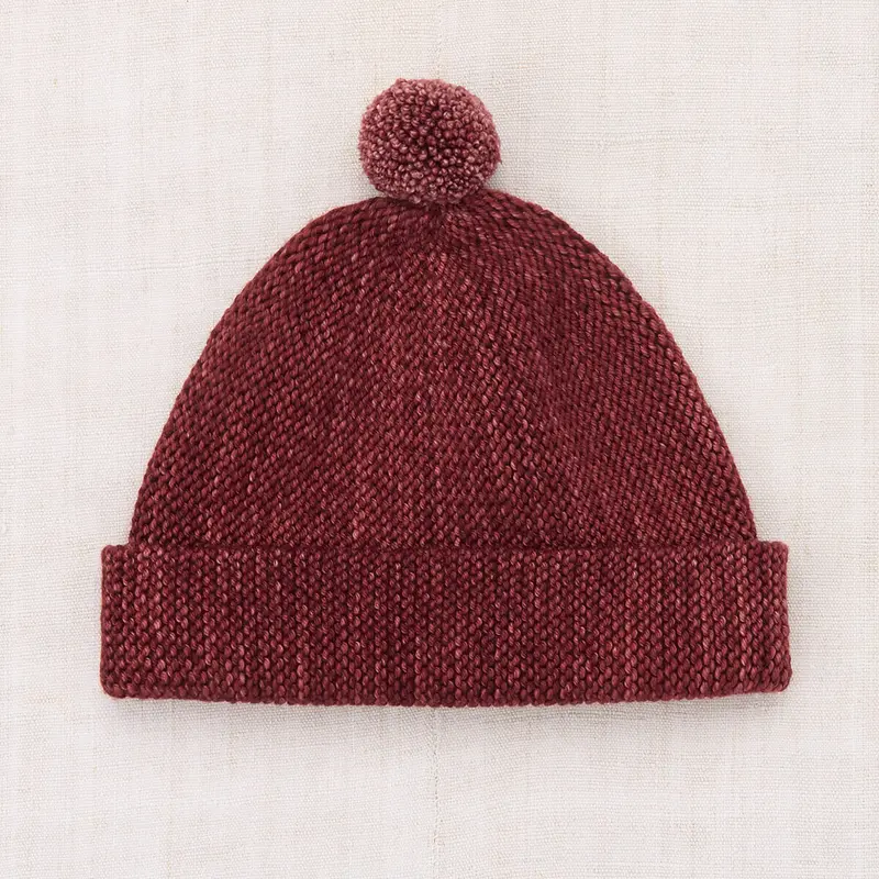 Garter Hat in Madder Root by Misha & Puff