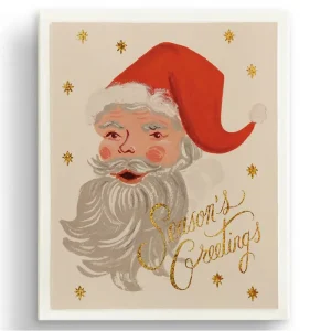 Greetings From Santa Christmas Greetings Card (Box of 8) By Rifle Paper Co.