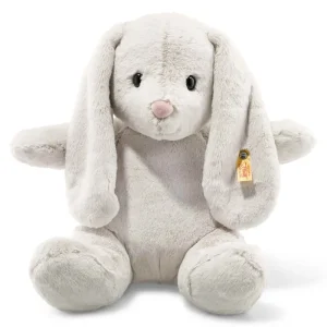 Hoppie Rabbit (38cm) in Light Grey by Steiff