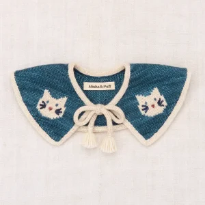 Kitten Collar in Blue Smoke by Misha & Puff