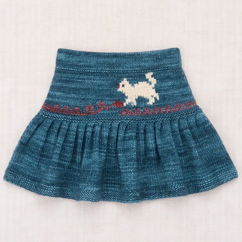 Kitten Tangle Skirt in Blue Smoke by Misha & Puff