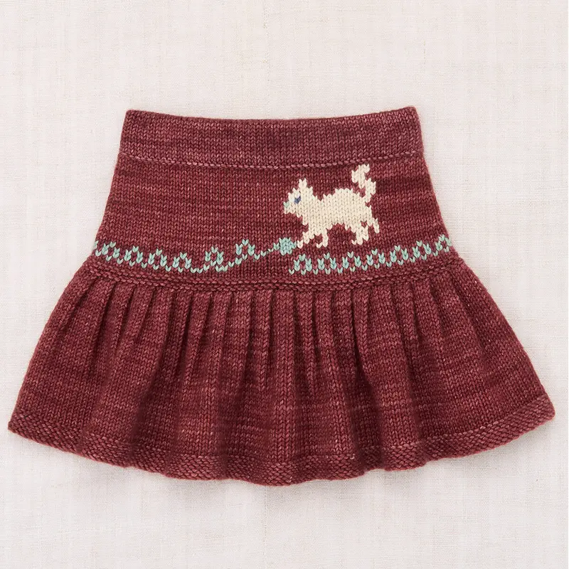 Kitten Tangle Skirt in Madder Root by Misha & Puff