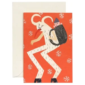 Krampus Christmas Greetings Card by Hadley