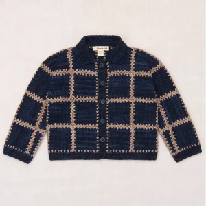 Ladder Square Cardigan in Ink by Misha & Puff