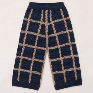 Ladder Square Wide Leg Pant in Ink by Misha & Puff