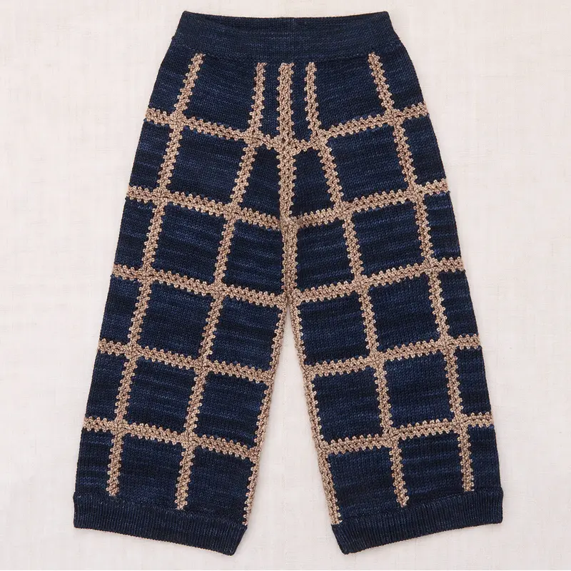 Ladder Square Wide Leg Pant in Ink by Misha & Puff