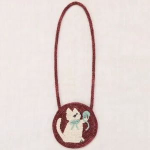 Meadow Yarn Cat Circle Bag in Madder Root by Misha & Puff
