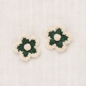 Medium Flower Clip Set in Laurel by Misha & Puff