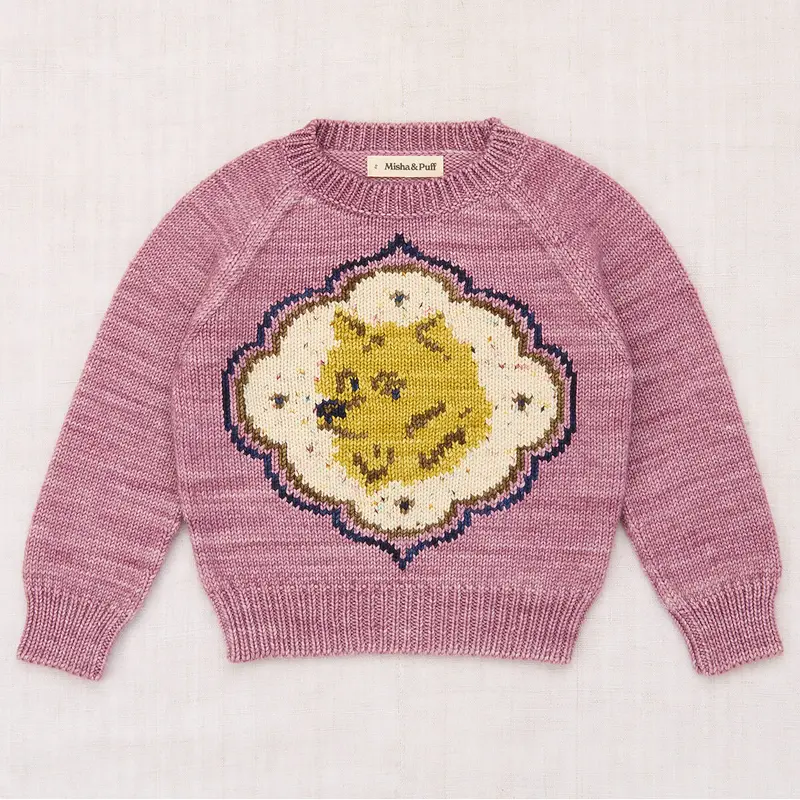 Royal Dog Sweater in Antique Rose by Misha & Puff