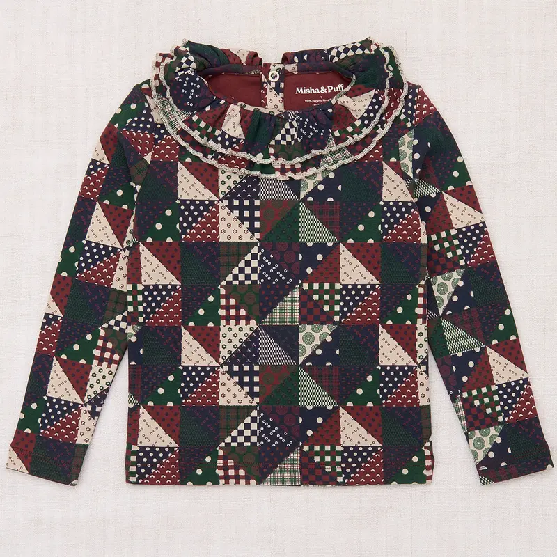 Sweetheart Top in Madder Root Patchwork by Misha & Puff