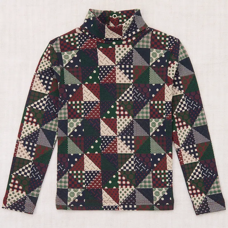 Turtleneck in Madder Root Patchwork by Misha & Puff