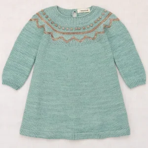 Zig Zag Dress in Sage by Misha & Puff