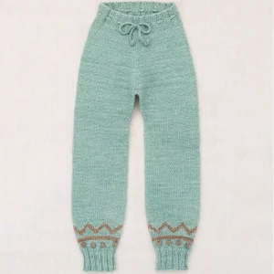 Zig Zag Snowy Day Legging in Sage by Misha & Puff