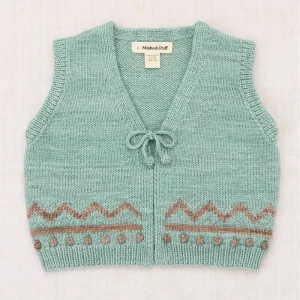 Zig Zag Vest in Sage by Misha & Puff
