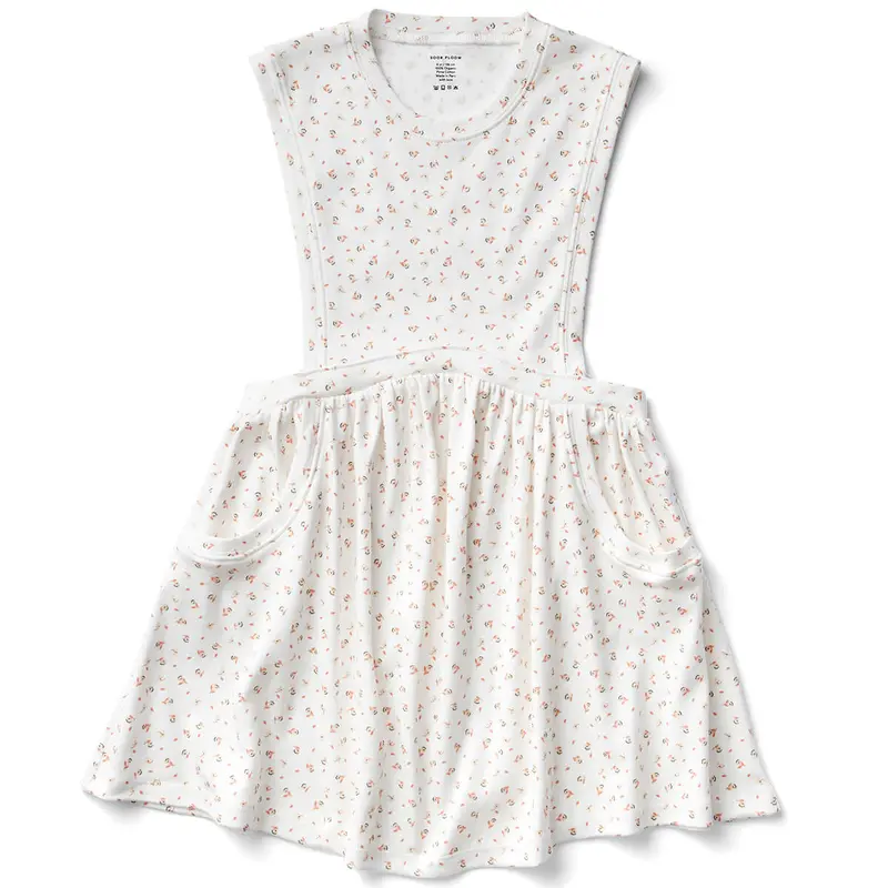 Dunes Dress in Fleur Print Sorbet by Soor Ploom - Last Ones In Stock - 10-12 Years