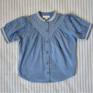 Essential Blouse in Light Blue by Bonjour