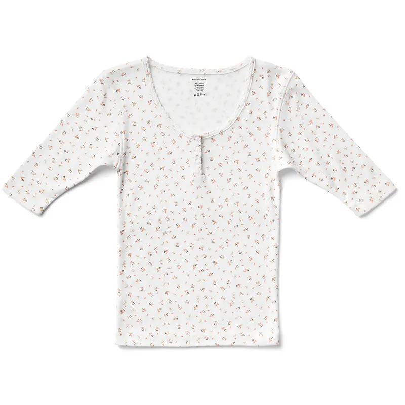 Field Tee in Fleur Print Sorbet by Soor Ploom