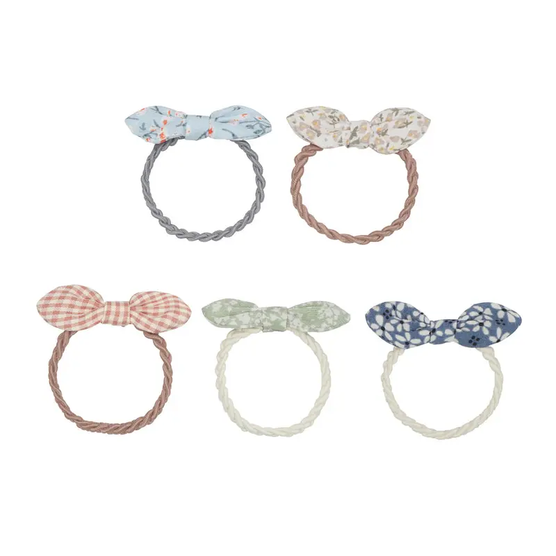 Flora Bow Ponies Hair Bands by Mimi & Lula