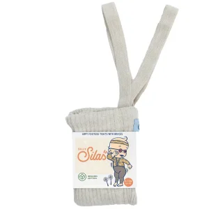 Footless Hippy Tights With Braces in Cream Blend by Silly Silas