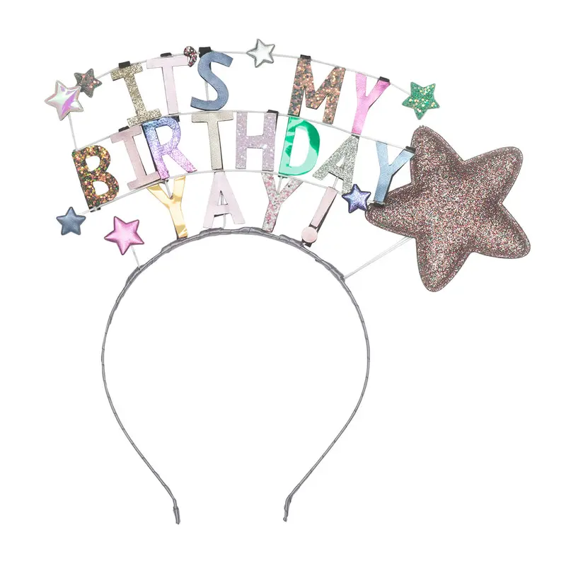 It's My Birthday Headdress in Metallics by Mimi & Lula