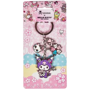 Kuromi Sakura Festival Enamel Charm Keyring by Tokidoki