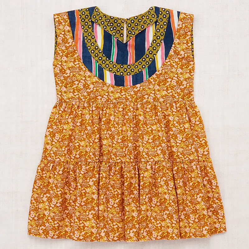 Ruthie Dress in Gingerbread Tisbury Garden by Misha & Puff - Last Ones In Stock - 4-10 Years