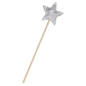 Sequin Star Wand in Silver by Mimi & Lula