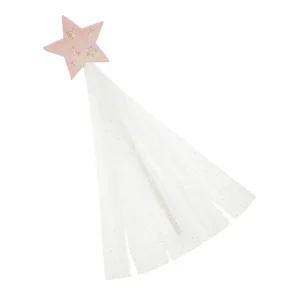 Stars And Moon Velvet Wand in Pink by Mimi & Lula