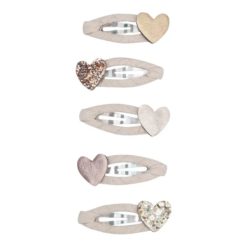 Teeny Heart Mini Clic Clac Hair Clips by Mimi & Lula