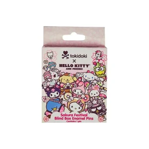 Tokidoki x Hello Kitty and Friends Sakura Festival Enamel Pin Blind Box by Tokidoki