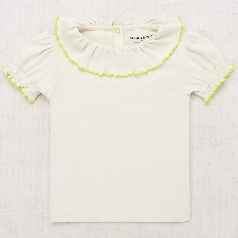Balloon Sleeve Paloma Tee in Marzipan by Misha & Puff