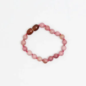 Berry Kids Bracelet in Dusty Rose Rodochrosite by Nirrimis