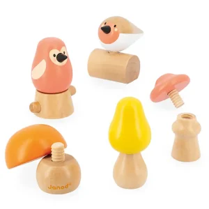 Birds and Mushroom Screw Toys by Janod