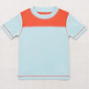 Bleacher Colourblock Tee in Sky by Misha & Puff - Last Ones In Stock - 4-5 Years