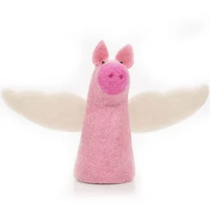Flying Pig Christmas Tree Topper by Felt So Good