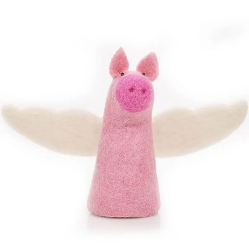 Flying Pig Christmas Tree Topper by Felt So Good