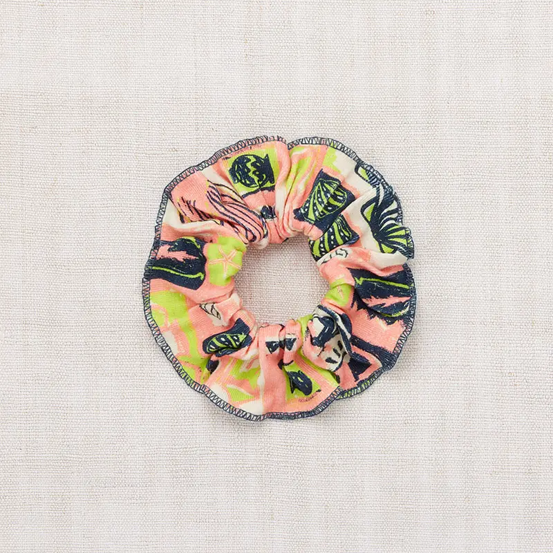 Hair Scrunchie in Flamingo Colllection by Misha & Puff
