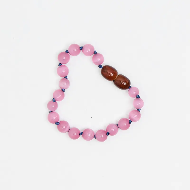 Irma Kids Bracelet in Pink Cat's Eye by Nirrimis