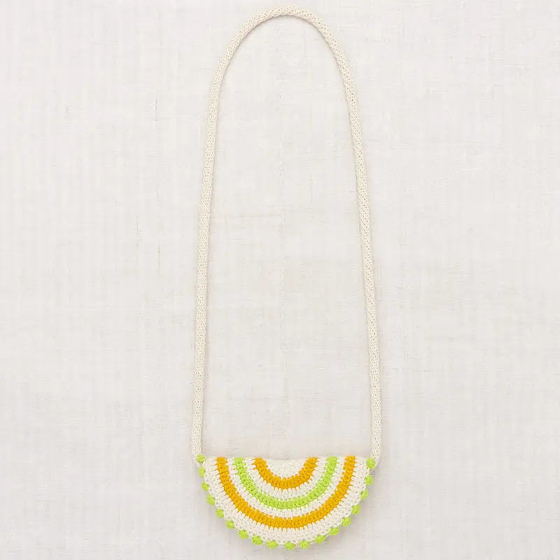 Isla Half Moon Bag in Marzipan by Misha & Puff