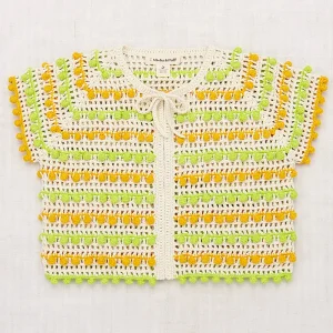 Isla Tie Cardigan in Marzipan by Misha & Puff - Last One In Stock - 10 Years