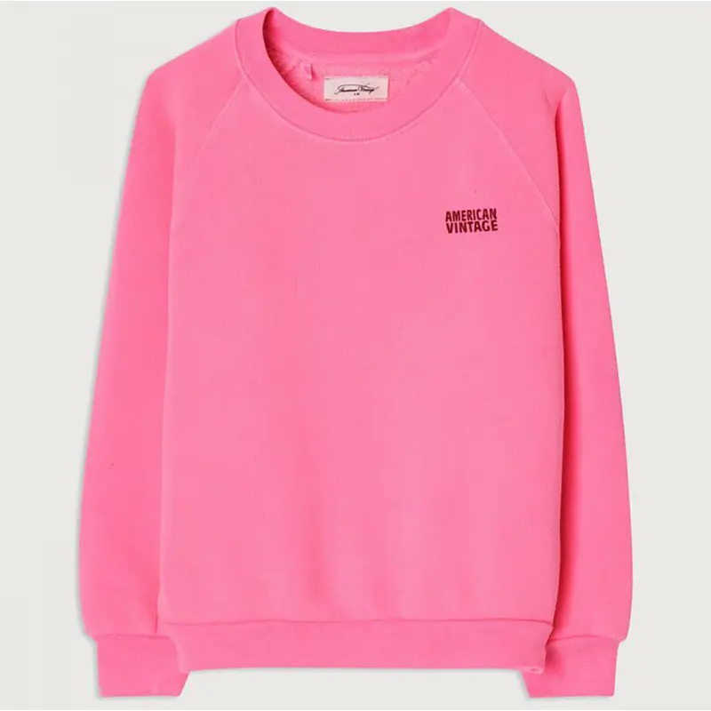 Izubird Kid's Sweatshirt in Pink Fluo by American Vintage