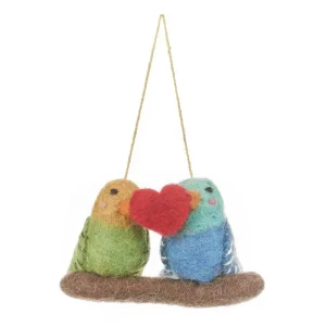 Lovebirds Hanging Decoration by Felt So Good