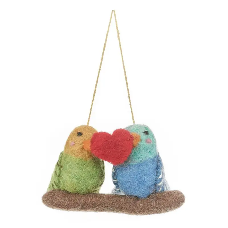 Lovebirds Hanging Decoration by Felt So Good