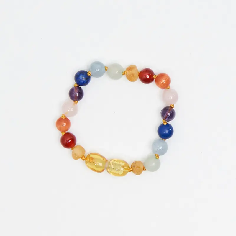 Party Kids Bracelet in Rainbow Gemstones by Nirrimis