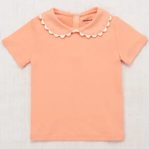Rickrack Collar Tee in Flamingo by Misha & Puff - Last Ones In Stock - 5-10 Years